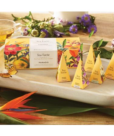 Tea Forte Petite Presentation Box - Assorted Variety Tea Samplers with 10 Handcrafted Pyramid Infusers - Premium Fruity Tea Gift Set - Buy Online on GoSupps.com