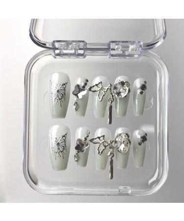 Temperament-enhancing nail art new ice-penetrating gradient butterfly dance hand-worn nail fake nails patch nail explosion nail art.(XS) - Buy Online on GoSupps.com