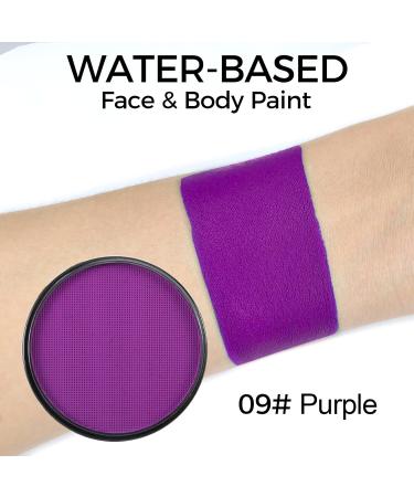 Buy Erinde Purple Face Body Paint - Professional Non-Toxic Water Based Face Painting Kit for Kids & Adults - Perfect for Halloween Cosplay SFX - 30g - Buy Online on GoSupps.com