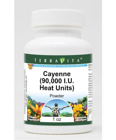 Cayenne (90 000 I.U. Heat Units) Powder (1 oz ZIN: 511710) - Buy Online on GoSupps.com