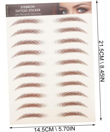FRCOLOR Eyebrow Sticker Decor 8 Sheets Imitation Eco Eyebrow Sticker Waterproof Makeup Eyebrow Sticker 6d Cosmetic Applique - Buy Online on GoSupps.com
