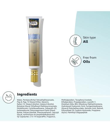 Buy RoC Retinol Correxion Sensitive Night Cream 1.0 fl oz | Anti-Aging Moisturizer - Buy Online on GoSupps.com
