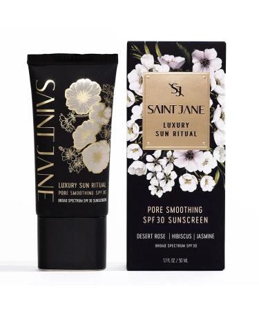 SAINT JANE Luxury Sun Ritual SPF 30 Mineral Sunscreen | Pore Smoothing Floral-Infused Clean Skincare (1.7 oz) - International Shipping Available - Buy Online on GoSupps.com