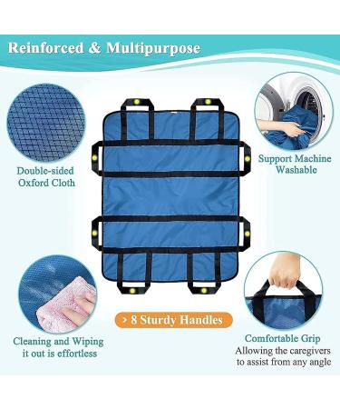 Turning Moving Bedridden Bed Slide Sheet Position Pads Elderly Slide Sheet Bedridden Patient Sliding Cloth with Handles Reusable &Washable - Buy Online on GoSupps.com