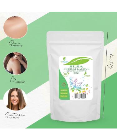 SLSA Surfactant 100gr | Sodium Lauryl Sulfoacetate |Soap Foaming Bath Bombs Bubble Bars | Natural-Origin Perfume-Free Surfactant | - Buy Online on GoSupps.com