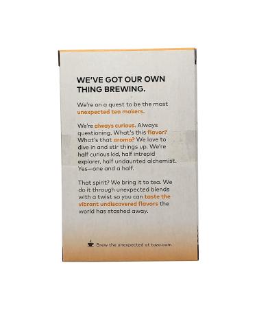 Tazo Decaf Chai Black Tea Filterbags - 20 Count - Buy Online on GoSupps.com