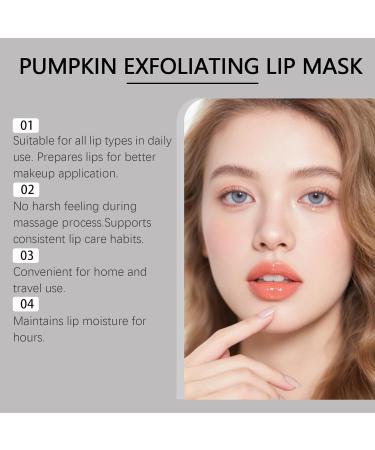 Pumpkin Lip Sleeping Mask Overnight Treatment Vitamin E & Pumpkin Seed Oil Lip Balm for Dry Lips Exfoliating & Hydrating Lip Scrub Mask Non-Sticky Formula (1) - Buy Online on GoSupps.com
