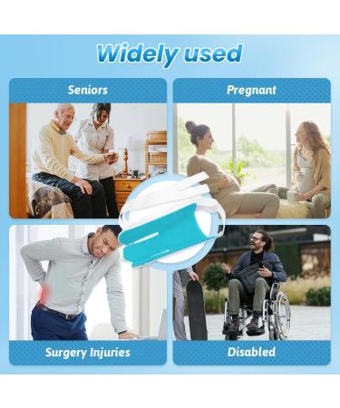 Folklyzo Sock Aid Sock Aid Device for Seniors Disabled Pregnant Sock Helper Easy On Easy Off Sock Helper Aide Tool Sock Assist Device No Bending (Blue) - Buy Online on GoSupps.com