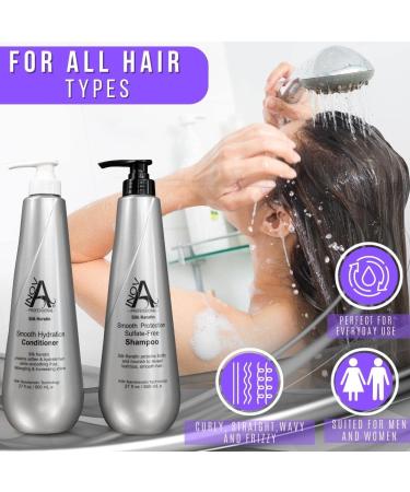 Silk Keratin Sulfate-Free Shampoo 800 ML - Smooth Protection for Healthy Hair | International Shipping - Buy Online on GoSupps.com