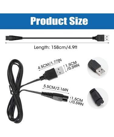 1.5M USB Charger Cable for Shaver | Compatible with Hatteker RFC & RSCX Series | Portable & Durable Beard Trimmer Chargers - Buy Online on GoSupps.com