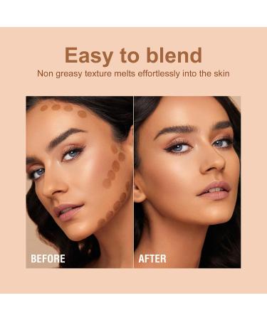 Pongnas Bronzer Contour Liquid Maquillage Hydratant Longue Dur e avec Applicateur Coussin pour un Contour et des Nuances Parfaites - Buy Online on GoSupps.com