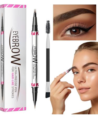 gafdu Curved Eyebrow Pencil Curved Eyebrow Pen2 in 1 Waterproof Liquid Eyebrow Pen Eyeliner Pen Natural Looking Eyebrow Pencil for Travel Shopping Business Trip 04 - Buy Online on GoSupps.com