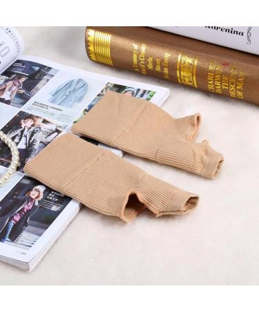 Beige Wrist Support Gloves 1 Pair - Elastic Brace for Pain Relief & Arthritis - Sports Bandage Wrap for Thumb Hand - Reumatoide Artritis Relief - Buy Online on GoSupps.com