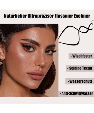 EONFAVE Waterproof Brown Eyeliner Pen Long Lasting Liquid Eyeliner for Eyes and Face Pigmented and Smudge Resistant - Buy Online on GoSupps.com