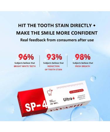 Sp-4 Toothpaste - Sp-4 Breath Toothpaste - Probiotic Tooth Whitening Agent Breath Freshing Whiting Toothpaste for Adults Dazzling White Toothpaste Enamel Strengthening Toothpaste (1pcs) - Buy Online on GoSupps.com