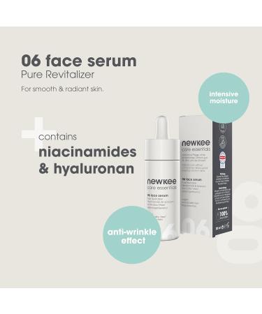  newkee Newkee Face Serum (20 ml) hyaluronic acid serum with immediate nourishing effect skincare developed by Manuel Neuer & Angelique Kerber - Buy Online on GoSupps.com