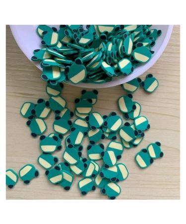 RT 100g Frog Slices Polymer Hot Clay Sprinkles for Crafts Making DIY Nail Art Decoration Slime Filling Accessories Y425 (Color : 10mm)