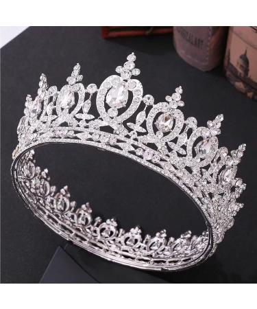 SH Crystal Queen Crown for Women - Rhinestone Wedding Tiara for Pageants & Prom - Buy Online on GoSupps.com