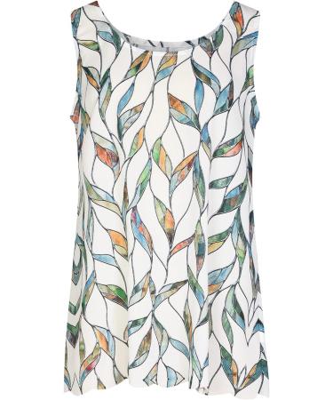 Buy Elegant Chiffon Round Neck Sleeveless Summer Tank Tops for Women - Casual & Comfortable Blouses in White XL - International Shipping Available - Buy Online on GoSupps.com