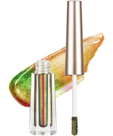 Glitter Eyeshadow Makeup Multichrome Glitter Shimmer Eye Shadow - High Pigment Liquid Eye Shadow Multichrome Green Eyeshadow Stick for Girls and Women Pochy 101 - Buy Online on GoSupps.com