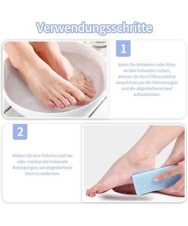 Buy Alethron Pumice Stone - Double-Sided Foot Care Set (2 Pieces) for Effective Skin Peeling & Smoothing | Durable Corn Remover for Feet & Hands - Buy Online on GoSupps.com