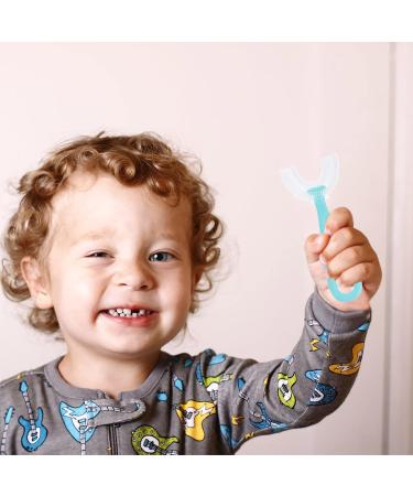 ARTIBETTER 4 Pcs U-Shaped Silicone Soft Toothbrush for Kids Ages 6-12 (Large) - Boys and Girls Dental Care Set - Buy Online on GoSupps.com