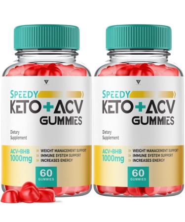 (2 Pack) Speedy Keto ACV Gummies for Weight Loss Speedy Keto Plus ACV Gummies Shark ACV Tank Oprah Winfrey - Speedy Keto Speed Keto + ACV Rapid Ketosis Ketones Apple Cider Vinegar B12 (120 Gummies)