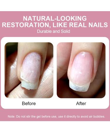  G n rique Broken Nail Repair Kit - 5g Strengthening Gel with File Tweezers | Professional Manicure Care Set for Women Damaged Split and Cracked Nails Daily Maintenance Treatment - Buy Online on GoSupps.com