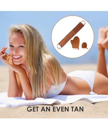 Self Tanning Mitt Set Fake Tan Mit Set 3 in 1 Tanning Glove Back Tanner Applicator Mini Tan Mitt Glove Reusable Face Body Exfoliator Tan Mitten Sun Cream Lotion Fake Tan Applicator - Buy Online on GoSupps.com