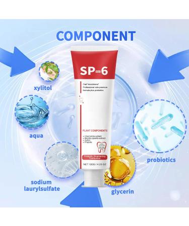 SP-6 Ultra Whitening Toothpaste 2PCS Probiotic Brightening Formula | Fresh Breath & Deep Cleaning | International Shipping - Buy Online on GoSupps.com