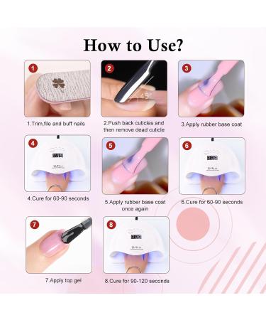 VENALISA Rubber Base Gel Polish - Nude Pink Color Builder Gel for High Gloss Nail Manicure - Soak Off UV Gel for DIY & Salon Use - Buy Online on GoSupps.com