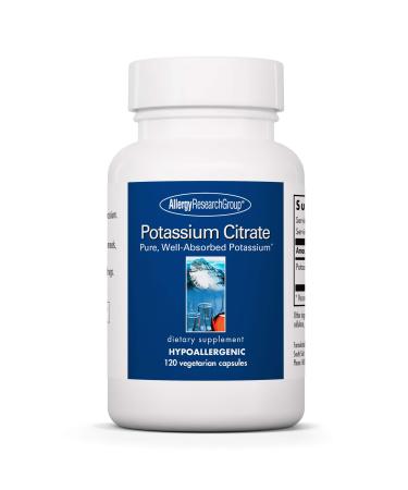 Allergy Research Group - Potassium Citrate - Pure Well-Absorbed Potassium -120 Vegetarian Capsules