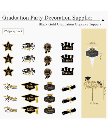 25 Pcs Graduation Cake Topper - Graduation Cake Decorations Graduation Cupcake Toppers Graduation Decorations Graduation Cake Toppers 2024 Graduation Party Decorations Graduation Toppers - Buy Online on GoSupps.com