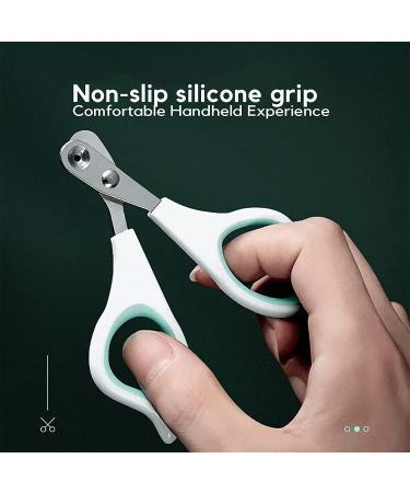 Trumoon Circular Cut Hole Cat Nail Clippers and Trimmers - Professional Grooming Tool for Hyperactive Cats - White-Grey - Buy Online on GoSupps.com