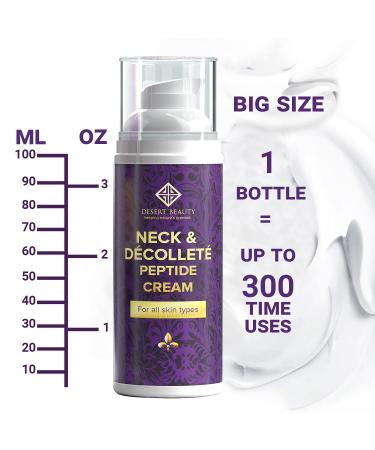 Neck Firming Cream | Anti-Aging Moisturizer for Neck & D collet - Advanced Stem Cell & Collagen Formula for Tightening & Lifting | 3.38 oz (100ml - Buy Online on GoSupps.com