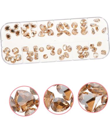 POPETPOP 1 Box Nail Diamond Jewelry Nail Accessories for Nail Art Diamond Nail Art Charms Nail Art Jewelry DIY Rhinestone for Nails Nail Art Patches Rhinestones do it Yourself Irregular 13x5cm As Shown 2 - Buy Online on GoSupps.com