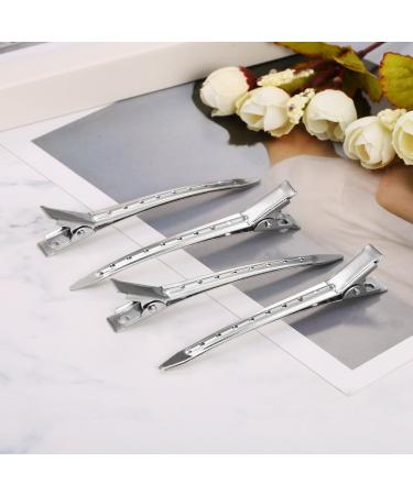 Duck Bill Hair Clips 3.5 Inches - 24 Piece Metal Alligator Curl Clips for Women Styling - Buy Online on GoSupps.com