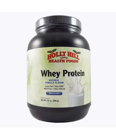 Holly Hill Health Foods Whey Protein Non GMO Vanilla 32 Ounces Vanilla 2 Pound (Pack of 1)