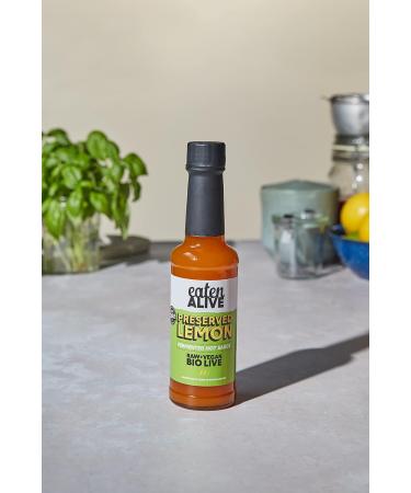 Eaten Alive - Preserved Lemon Fermented Hot Sauce (150ml) Vegan & Made In The UK - Award Winning - Buy Online on GoSupps.com