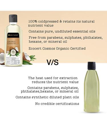 Soulflower Organic Cold Pressed Extra Virgin Coconut Oil - 6.77 fl oz | 100% Pure Natural Carrier Oil for Skin, Hair, and Face | Moisturizing with Essential Oils - Buy Online on GoSupps.com