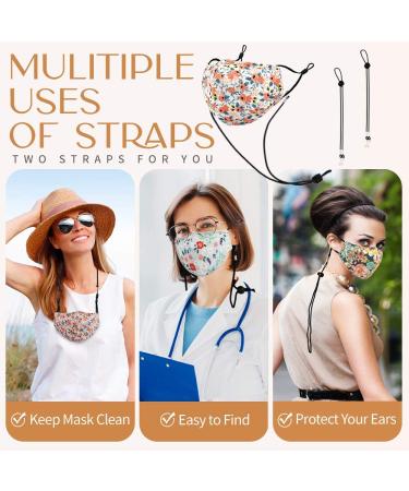 Homity Reusable Face Mask with Nose Wire, Filter Pocket & 5 Filters - Daisy Print - Adjustable Lanyards - Breathable Dust Cloth Fabric - Buy Online on GoSupps.com