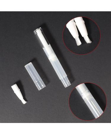 5 Pcs 3ml Transparent Twist Pens - Empty Nail Oil Pen with Brush Tip for Lip Gloss & Nail Polish - Travel Portable Cosmetic Applicators - Buy Online on GoSupps.com