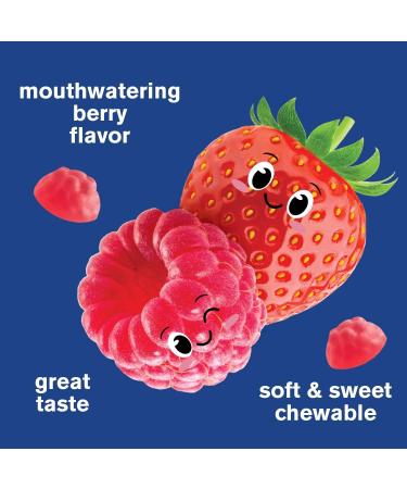 Kids Prebiotic Fiber Gummies for Digestive Support - 60 Vegan & Gluten-Free Berry Flavored Gummies - Buy Online on GoSupps.com
