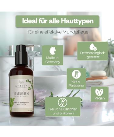 Anissa Natural Cosmetics Mouthwash 100ml - Antiviral & Antibacterial Oral Care for Healthy Smiles - Buy Online on GoSupps.com