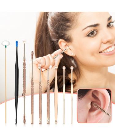 Stainless Steel Ear Wax Spring Tool Massage Set for Ear Cleaning - Buy Online on GoSupps.com
