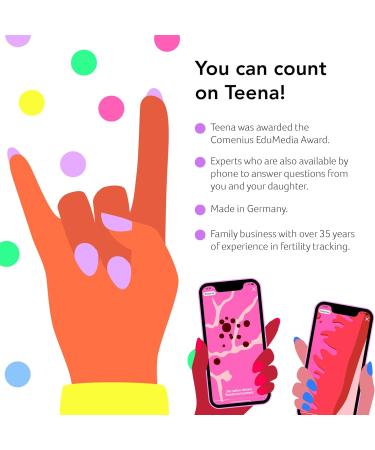 Teena: Smart Period Tracker App for Teenagers | Accurate Menstruation Predictions & Insights | Blue Light Blue - Buy Online on GoSupps.com