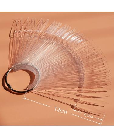 50 Pieces Transparent Nail Pattern Tips with Number Stickers - Stiletto Nail Display Ring for Nail Studios | Nail Accessories for Professionals - Buy Online on GoSupps.com