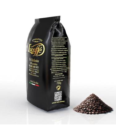 LUCAFF Mr. Exclusive Arabica Coffee Beans 700g Bag Saves Fresh Aroma Arabica Coffee Origin South America Asia Africa Coffee Beans Sweet Taste Medium Bodied with an Aroma of Toast Cocoa 1 x 700 - Buy Online on GoSupps.com