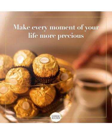 P QUES FERRERO ROCHER FINES GAUFRETTES ENROBEES DE CHOCOLAT AU LAIT ET NOISETTES AVEC NOISETTE ENTIERE OEUF 16 PIECES - Buy Online on GoSupps.com