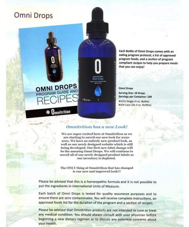 Omnitrition Homeopathic Omni Drops with Vitamin B12-4 oz + Program Guide - Buy Online on GoSupps.com